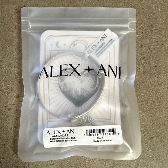 Alex and Ani Motivation Heart Charm Bangle Bracelet - Picture 7 of 7